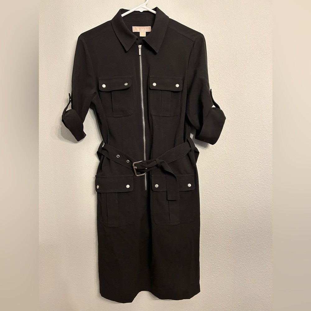 Michael Kors Utility Shirt Dress - Picture 2 of 8